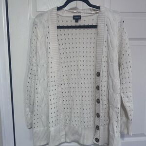 Torrid Ivory Button-Up Cardigan
